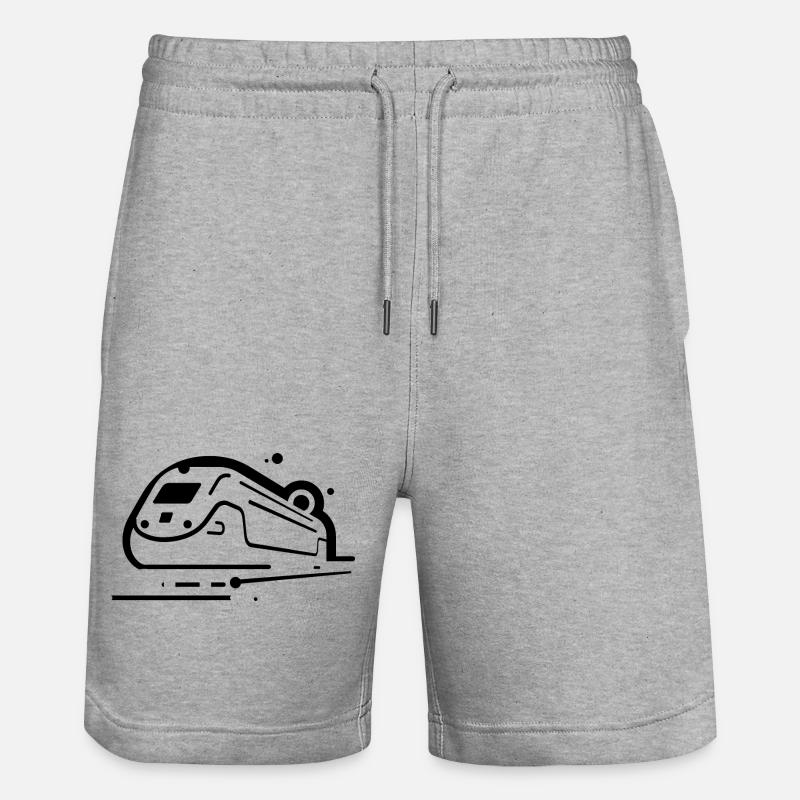 Train Style BD - Short de jogging bio TRAINER Stanley/Stella unisexe - gris chiné