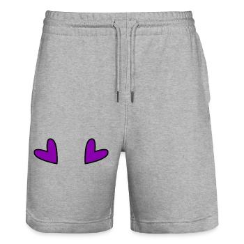 MUTTERTAG. SCHÖNEN MUTTERTAG. MAMA - Stanley/Stella Unisex Bio Joggingshorts Trainer  - Grau meliert - Vorne - Nik (191cm) & Marisol (170cm)