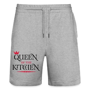 Queen of the Kitchen - Stanley/Stella Unisex Bio Joggingshorts Trainer  - Grau meliert - Vorne - Nik (191cm) & Marisol (170cm)