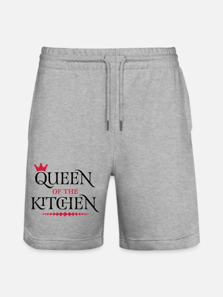 Queen of the Kitchen - Stanley/Stella Trainer Unisex Organic Jogging Shorts - heather grey