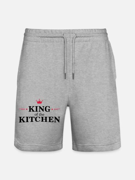 Men's Cooking Apron - Stanley/Stella Trainer Unisex Organic Jogging Shorts - heather grey
