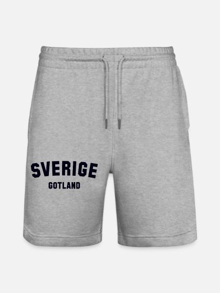 GOTLAND Sweden Schweden - Stanley/Stella Trainer Unisex Organic Jogging Shorts - heather grey