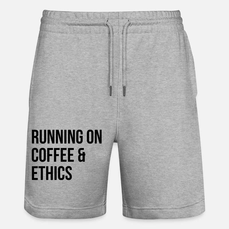 Ethik - Stanley/Stella Unisex Bio Joggingshorts Trainer  - Grau meliert