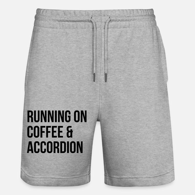 Akkordeon - Stanley/Stella Unisex Bio Joggingshorts Trainer  - Grau meliert