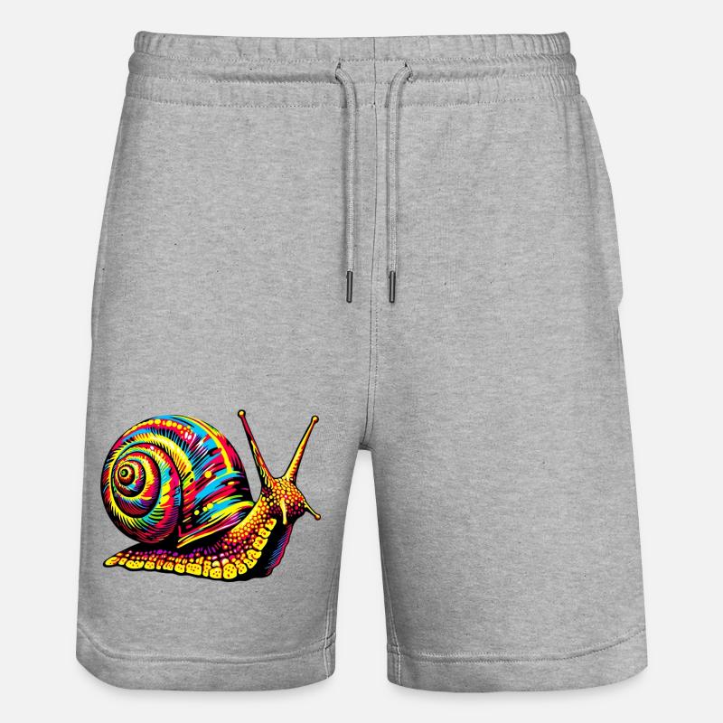 Escargot - Short de jogging bio TRAINER Stanley/Stella unisexe - gris chiné