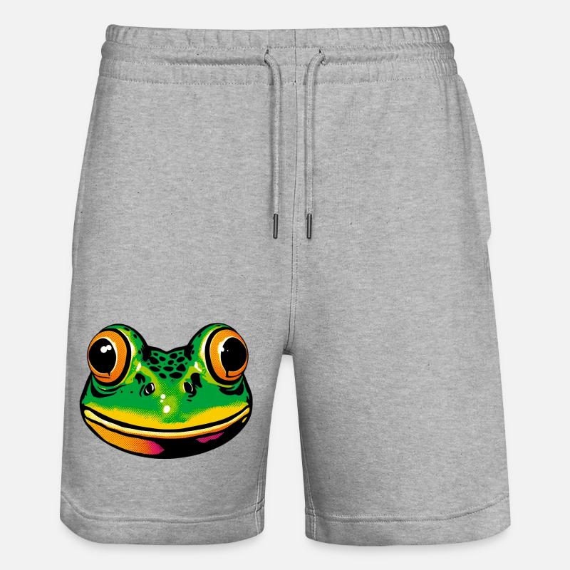 Grenouille - Short de jogging bio TRAINER Stanley/Stella unisexe - gris chiné