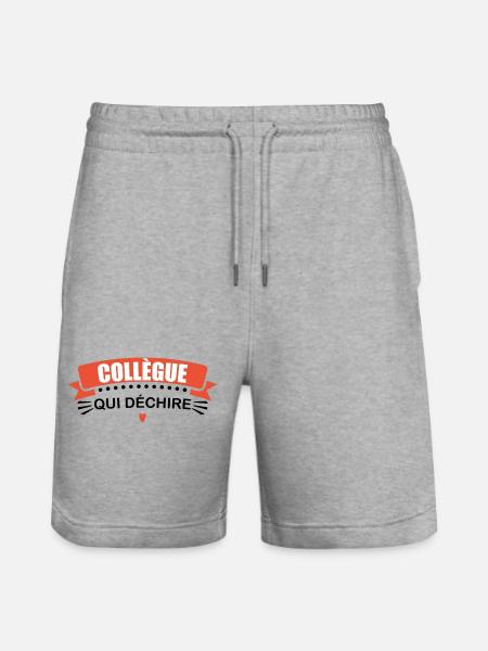 Colleague who rocks - Stanley/Stella Trainer Unisex Organic Jogging Shorts - heather grey