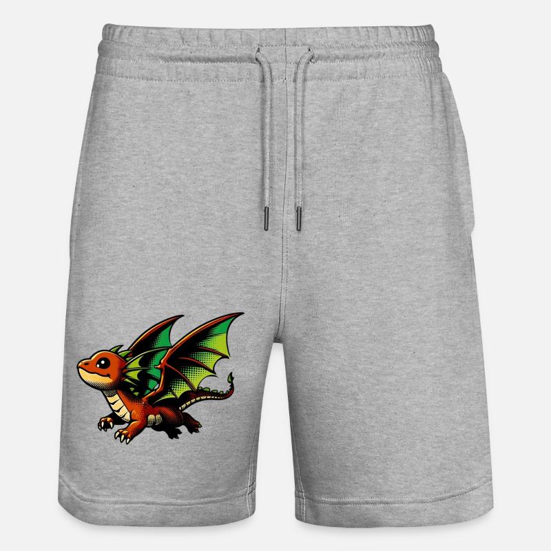 Dragon - Short de jogging bio TRAINER Stanley/Stella unisexe - gris chiné