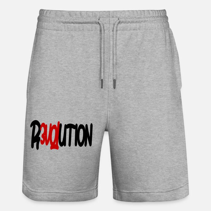 Révolution - Amour - Short de jogging bio TRAINER Stanley/Stella unisexe - gris chiné