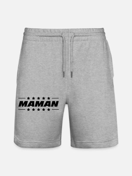 Mom / Mother's Day - Stanley/Stella Trainer Unisex Organic Jogging Shorts - heather grey
