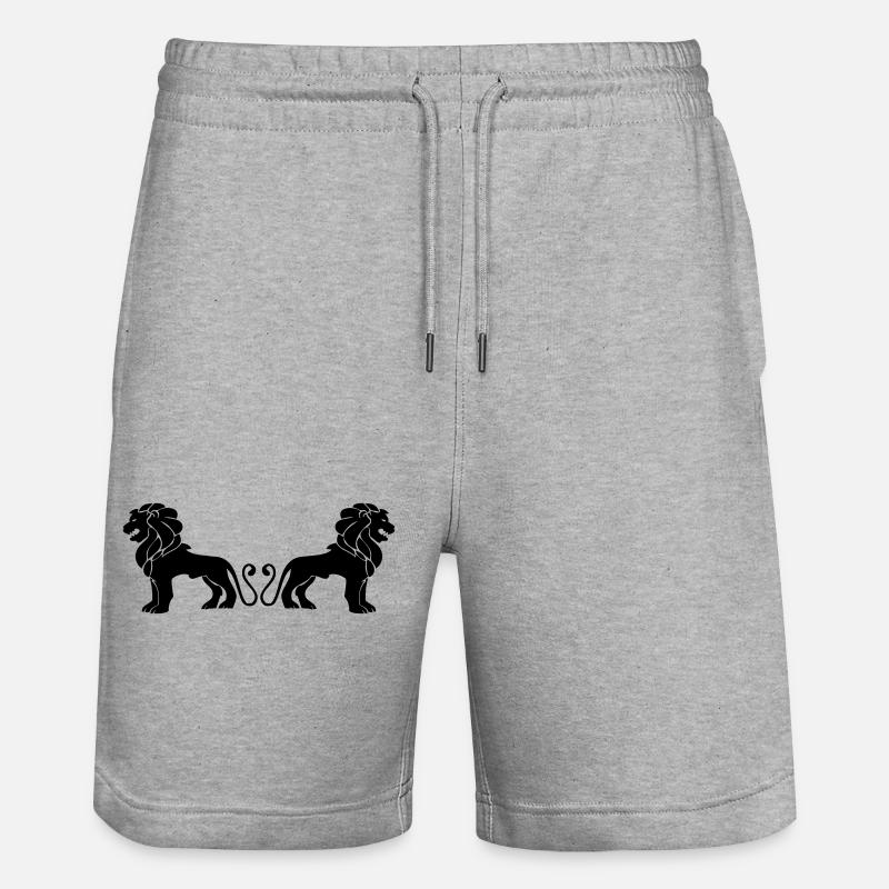 Lions - Short de jogging bio TRAINER Stanley/Stella unisexe - gris chiné