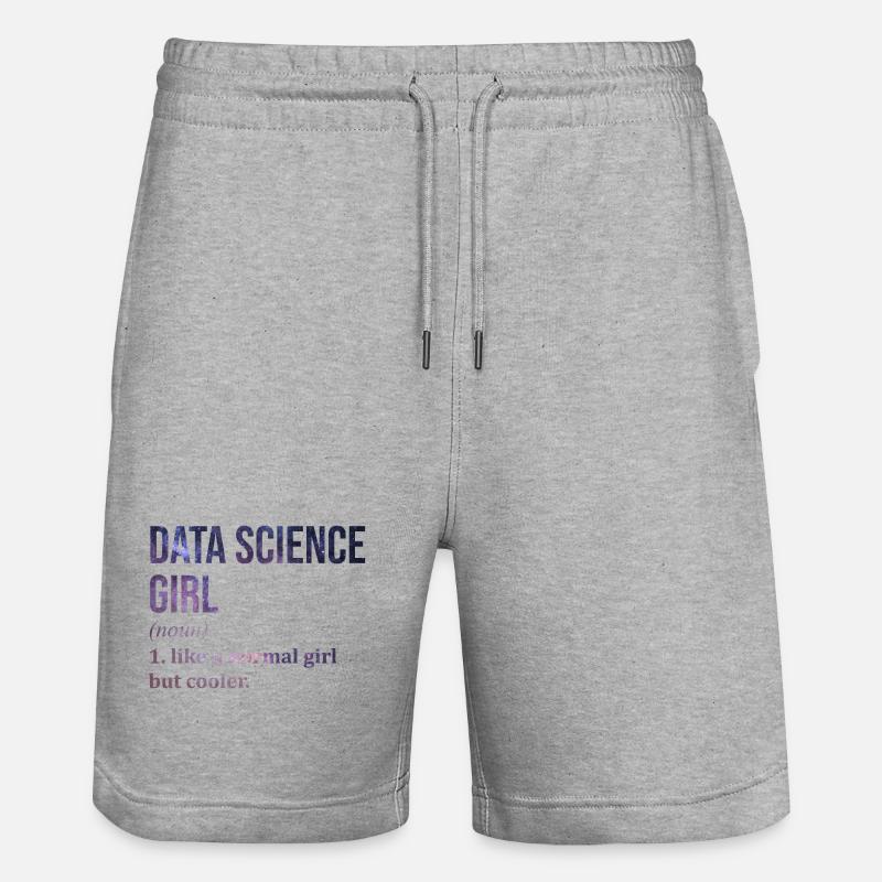 Datenwissenschaft - Stanley/Stella Unisex Bio Joggingshorts Trainer  - Grau meliert