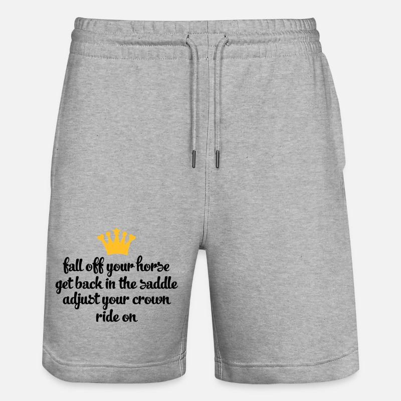 chevaucher - Short de jogging bio TRAINER Stanley/Stella unisexe - gris chiné