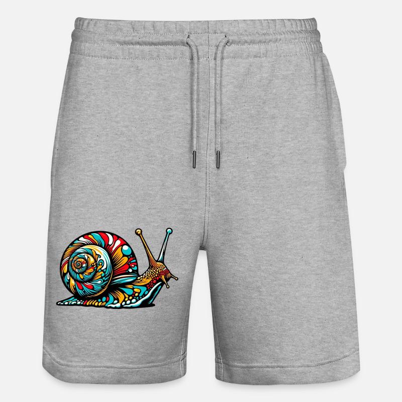 Escargot - Short de jogging bio TRAINER Stanley/Stella unisexe - gris chiné