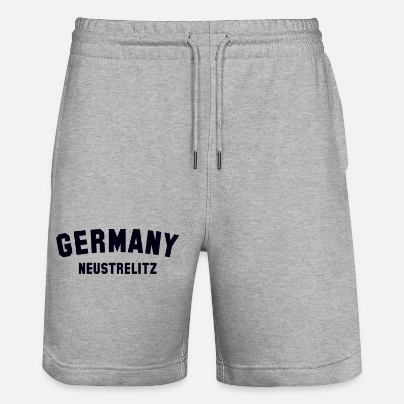 NEUSTRELITZ Allemagne - Short de jogging bio TRAINER Stanley/Stella unisexe - gris chiné