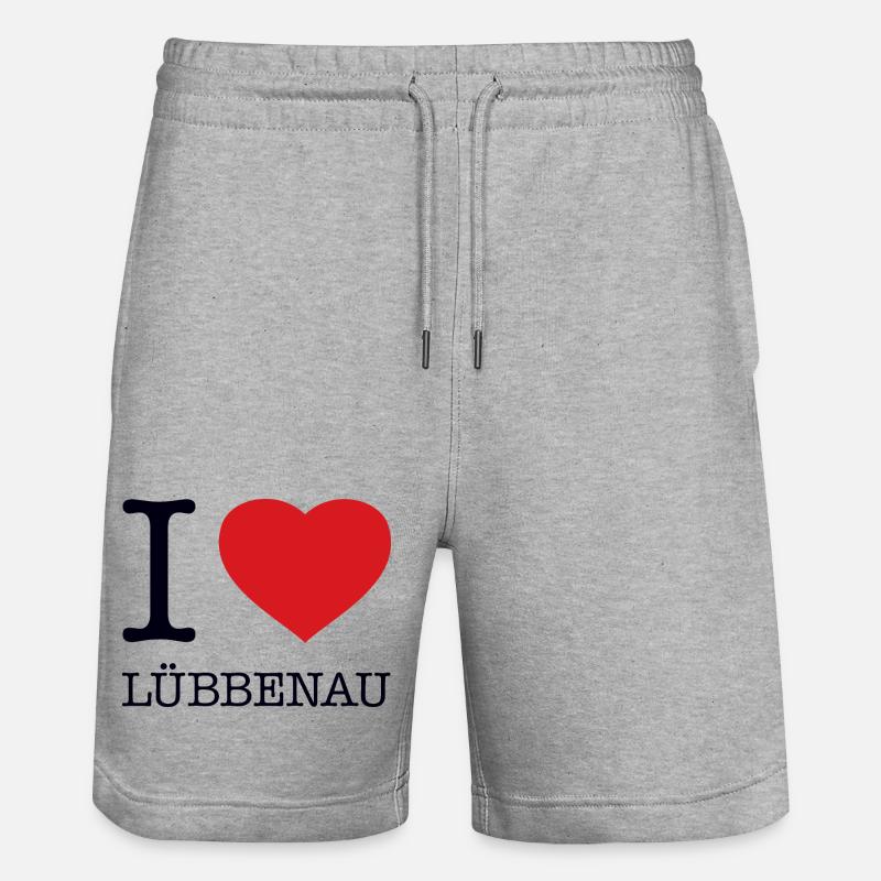 J’ADORE LÜBBENAU - Short de jogging bio TRAINER Stanley/Stella unisexe - gris chiné