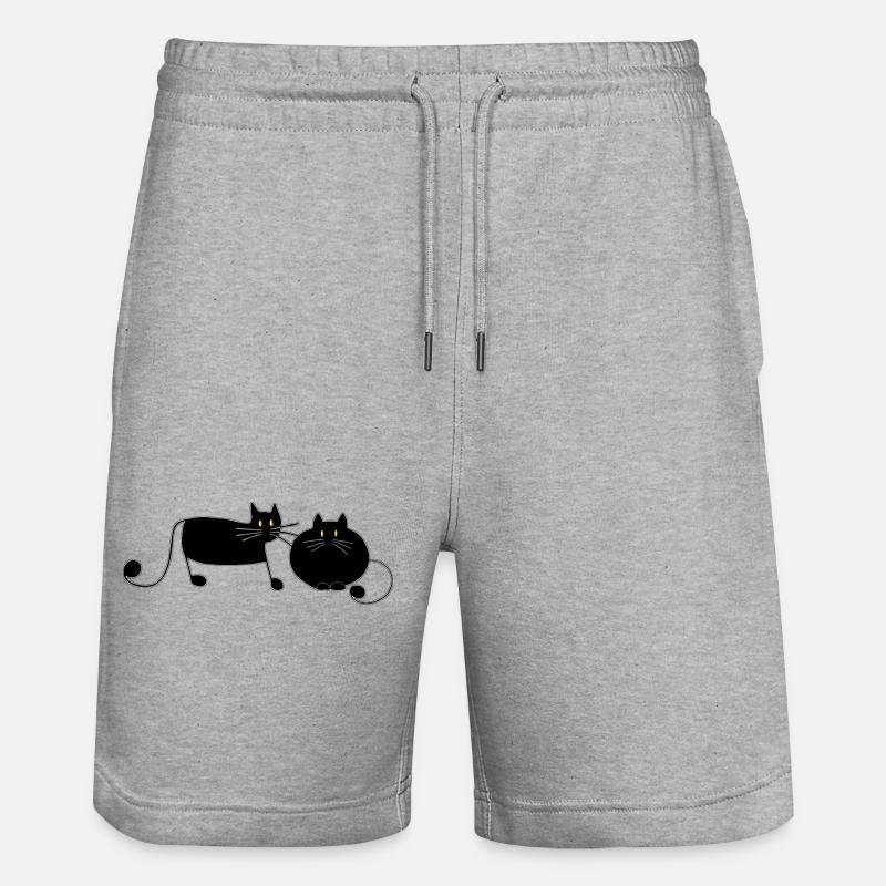 Chats - Short de jogging bio TRAINER Stanley/Stella unisexe - gris chiné