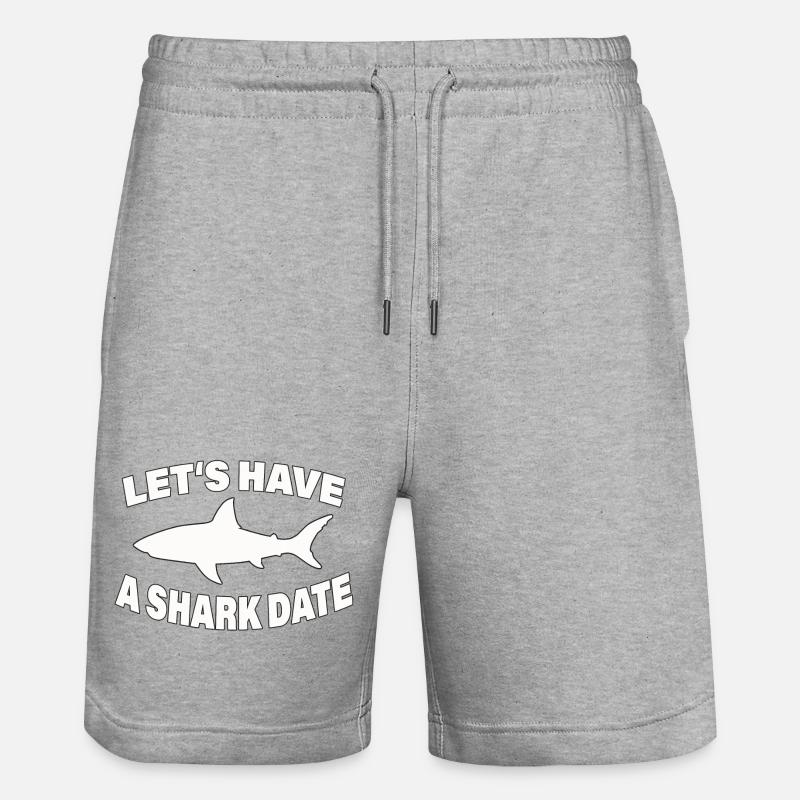 DATE DE REQUIN - Short de jogging bio TRAINER Stanley/Stella unisexe - gris chiné
