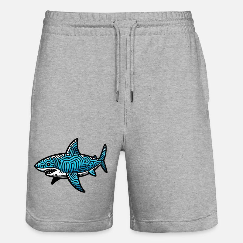 Requin - Short de jogging bio TRAINER Stanley/Stella unisexe - gris chiné