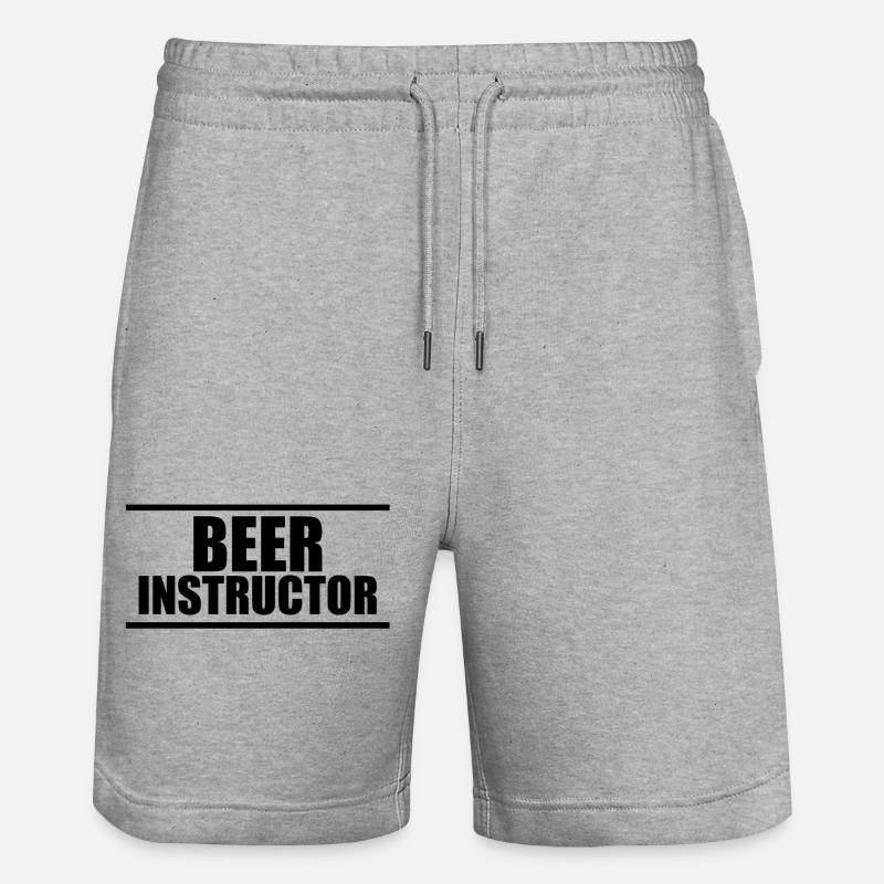 Bierlehrer B - Stanley/Stella Unisex Bio Joggingshorts Trainer  - Grau meliert