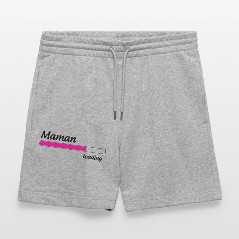 Maman loading... Please Wait - Future Mère Short de jogging bio TRAINER Stanley/Stella unisexe