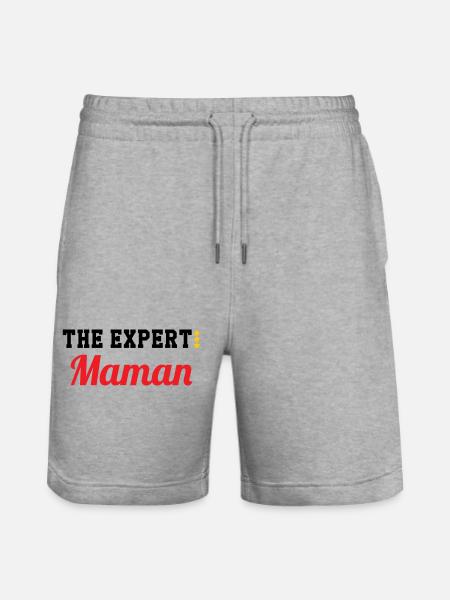 Maman l'experte - Short de jogging bio TRAINER Stanley/Stella unisexe - gris chiné