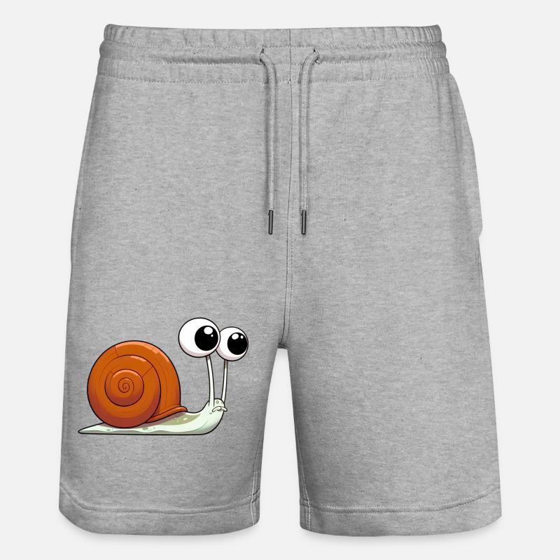 Escargot - Short de jogging bio TRAINER Stanley/Stella unisexe - gris chiné