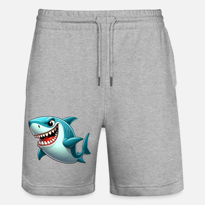 Requin - Short de jogging bio TRAINER Stanley/Stella unisexe - gris chiné