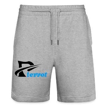 Pierrot - Stanley/Stella Unisex Bio Joggingshorts Trainer  - Grau meliert - Vorne - Nik (191cm) & Marisol (170cm)