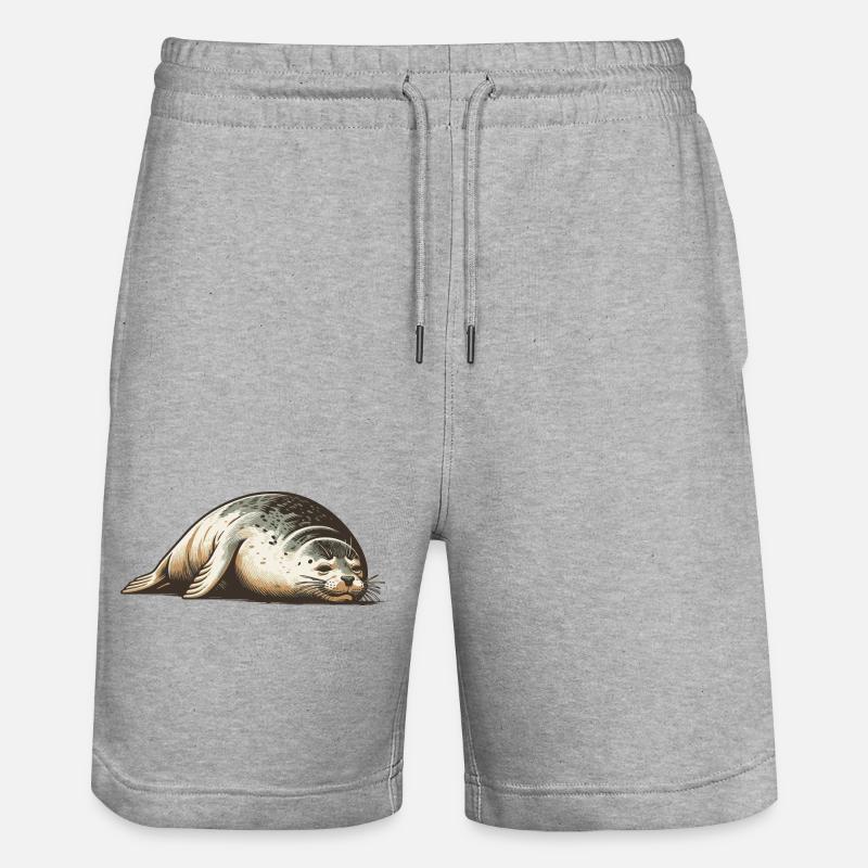 Phoque - Short de jogging bio TRAINER Stanley/Stella unisexe - gris chiné