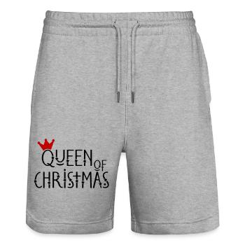 Abstrakter Sonnenuntergang auf Jeans - Stanley/Stella Unisex Bio Joggingshorts Trainer  - Grau meliert - Vorne - Nik (191cm) & Marisol (170cm)