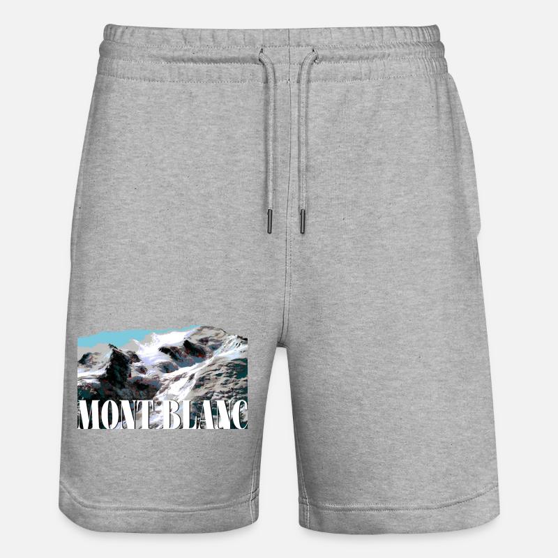 Mont-Blanc - Short de jogging bio TRAINER Stanley/Stella unisexe - gris chiné