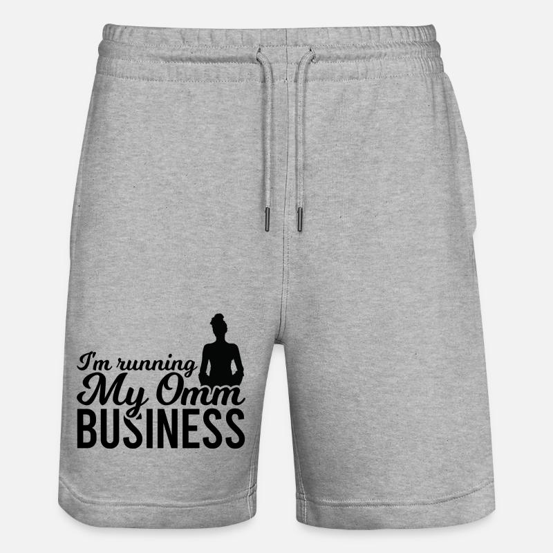 Je dirige mon entreprise Omm - Short de jogging bio TRAINER Stanley/Stella unisexe - gris chiné