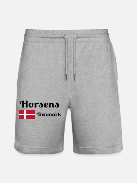 Horsens Denmark - Stylish prints - Stanley/Stella Trainer Unisex Organic Jogging Shorts - heather grey