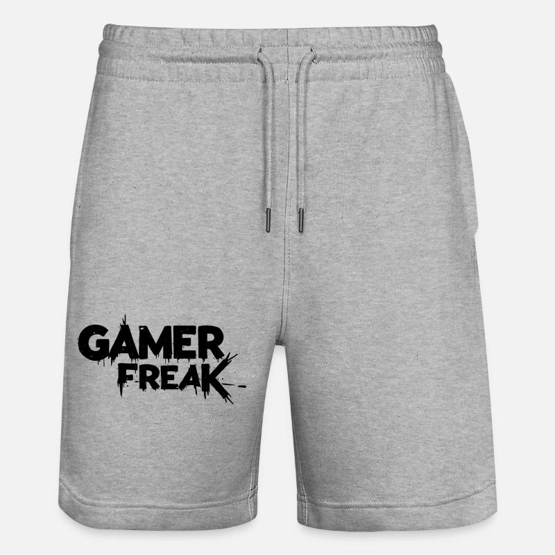 Adoptez l’obsession du jeu - Short de jogging bio TRAINER Stanley/Stella unisexe - gris chiné