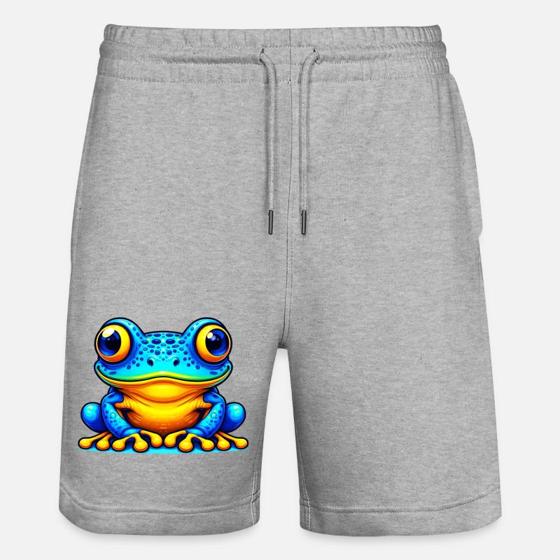 Grenouille - Short de jogging bio TRAINER Stanley/Stella unisexe - gris chiné