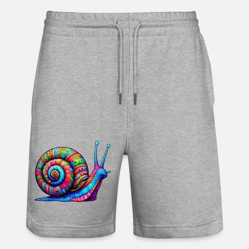 Escargot - Short de jogging bio TRAINER Stanley/Stella unisexe - gris chiné