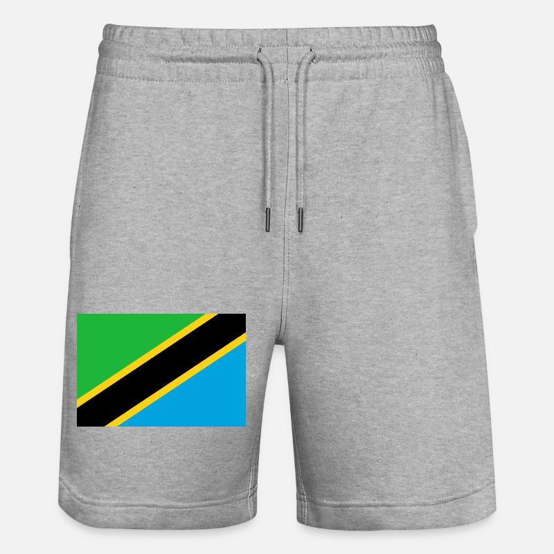 Tanzanie - Short de jogging bio TRAINER Stanley/Stella unisexe - gris chiné
