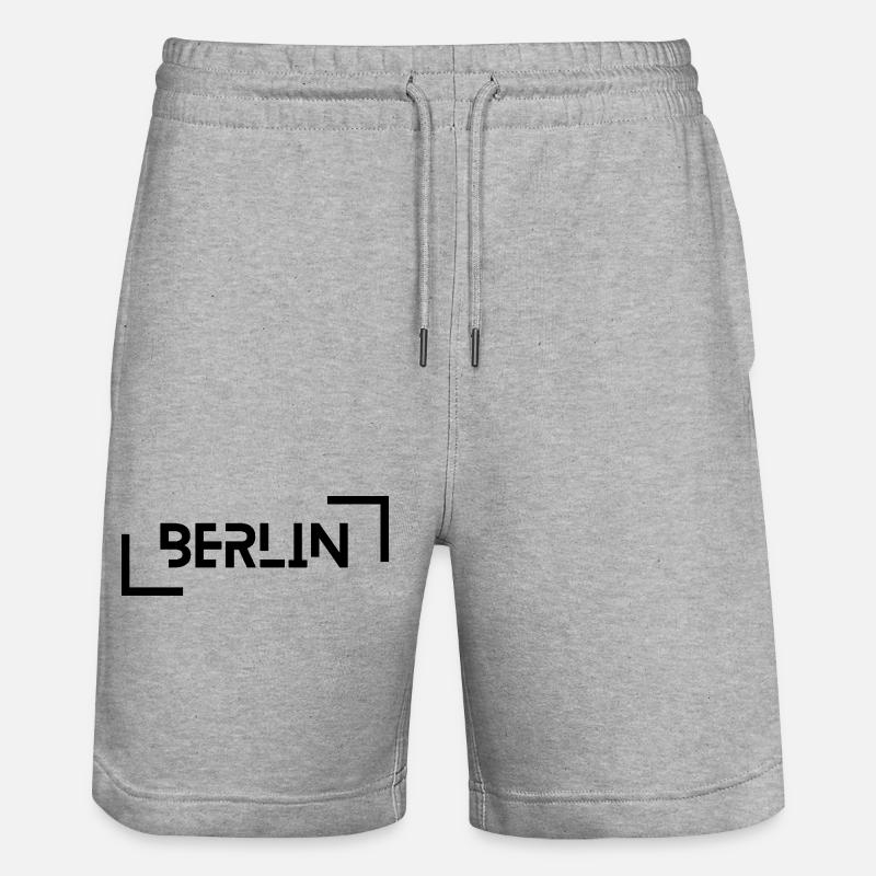Berlin - Short de jogging bio TRAINER Stanley/Stella unisexe - gris chiné