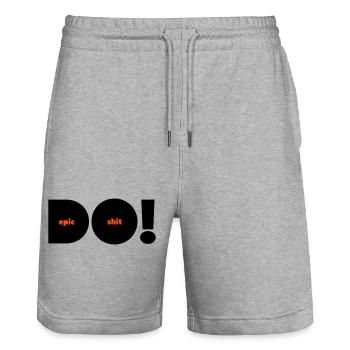 Do Epic Shit Alternative Bicolore - Short de jogging bio TRAINER Stanley/Stella unisexe - gris chiné - Devant - Nik (191cm) & Marisol (170cm)