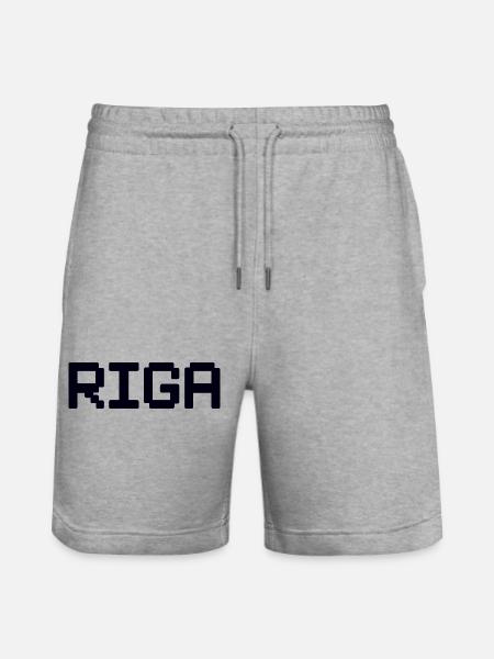 RIGA Latvia Lettland - Stanley/Stella Trainer Unisex Organic Jogging Shorts - heather grey