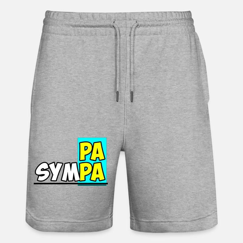 Nice Dad - Stanley/Stella Trainer Unisex Organic Jogging Shorts - heather grey