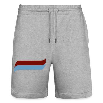 Bordo Mavi - Stanley/Stella Unisex Bio Joggingshorts Trainer  - Grau meliert - Vorne - Nik (191cm) & Marisol (170cm)