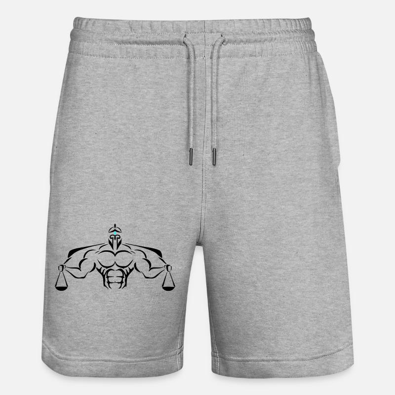Alpha Scale Deluxe - Stanley/Stella Unisex Bio Joggingshorts Trainer  - Grau meliert