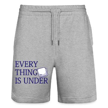 Alles steht unter Strg - Stanley/Stella Unisex Bio Joggingshorts Trainer  - Grau meliert - Vorne - Nik (191cm) & Marisol (170cm)