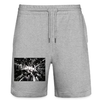 art is fact - Stanley/Stella Unisex Bio Joggingshorts Trainer  - Grau meliert - Vorne - Nik (191cm) & Marisol (170cm)