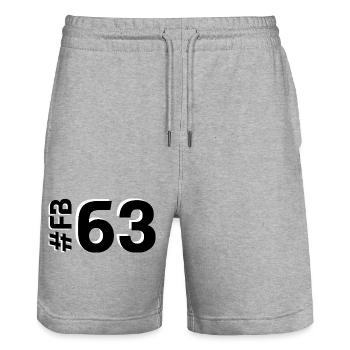 FB63 2025 - Stanley/Stella Unisex Bio Joggingshorts Trainer  - Grau meliert - Vorne - Nik (191cm) & Marisol (170cm)