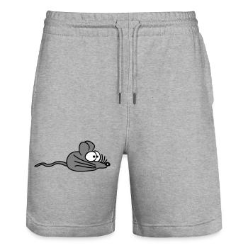 Mouse Mouse Cute Little Rat Rodent Friendly - Stanley/Stella Trainer Unisex Organic Jogging Shorts - heather grey - Front - Nik (191cm) & Marisol (170cm)