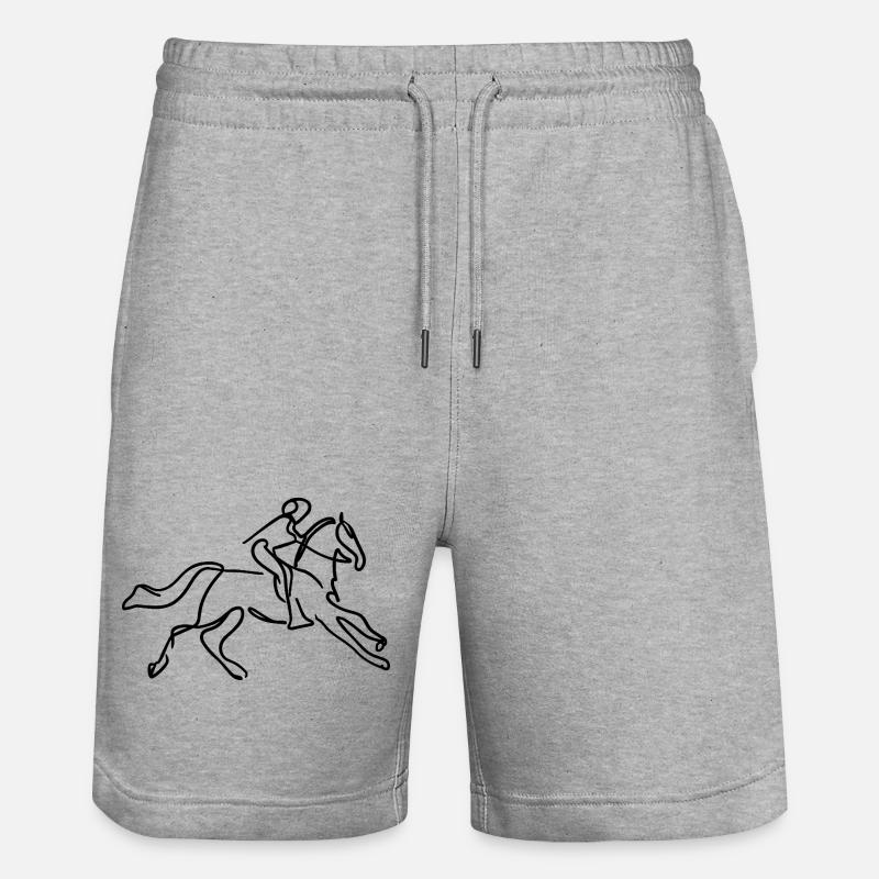 Onglet Esquisse - Short de jogging bio TRAINER Stanley/Stella unisexe - gris chiné