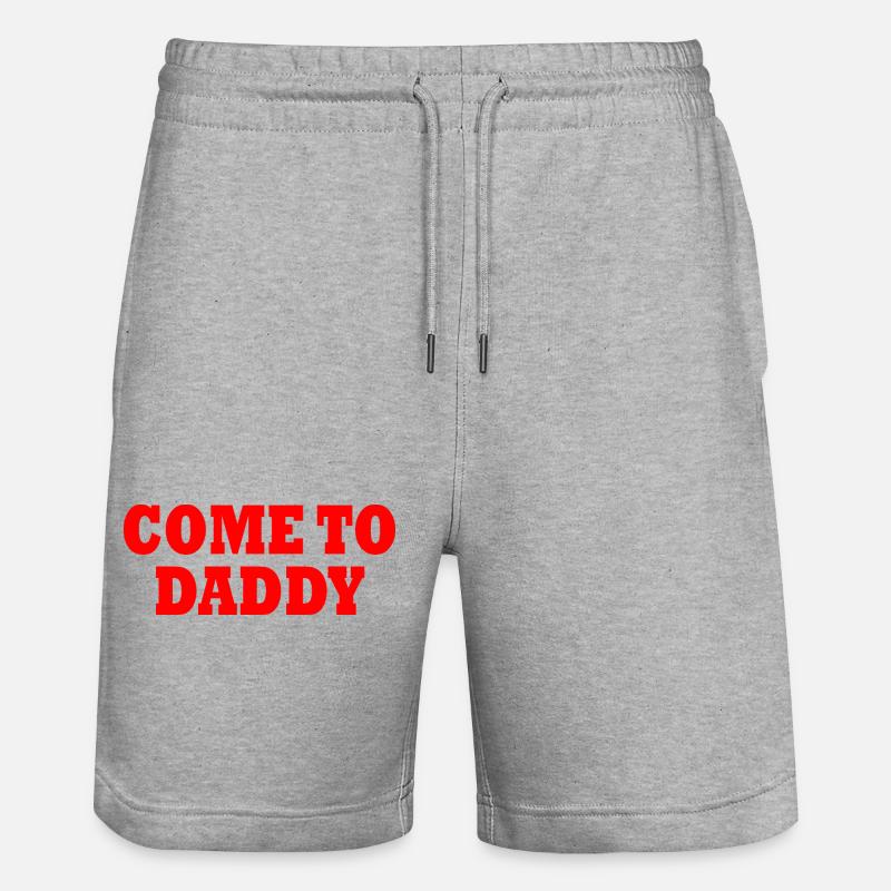 come to daddy - Short de jogging bio TRAINER Stanley/Stella unisexe - gris chiné